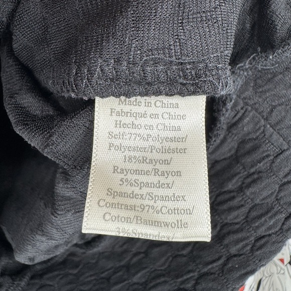 PORRIDGE By Anthropologie Textured Sweatshirt Women's Size XS Black‎ Sunglasses - Picture 6 of 8